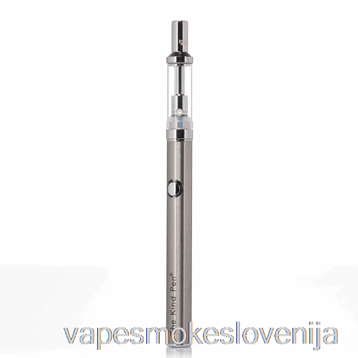 Vape Slovenija The Kind Pen Slim 510 Vaporizer Kit Srebrna